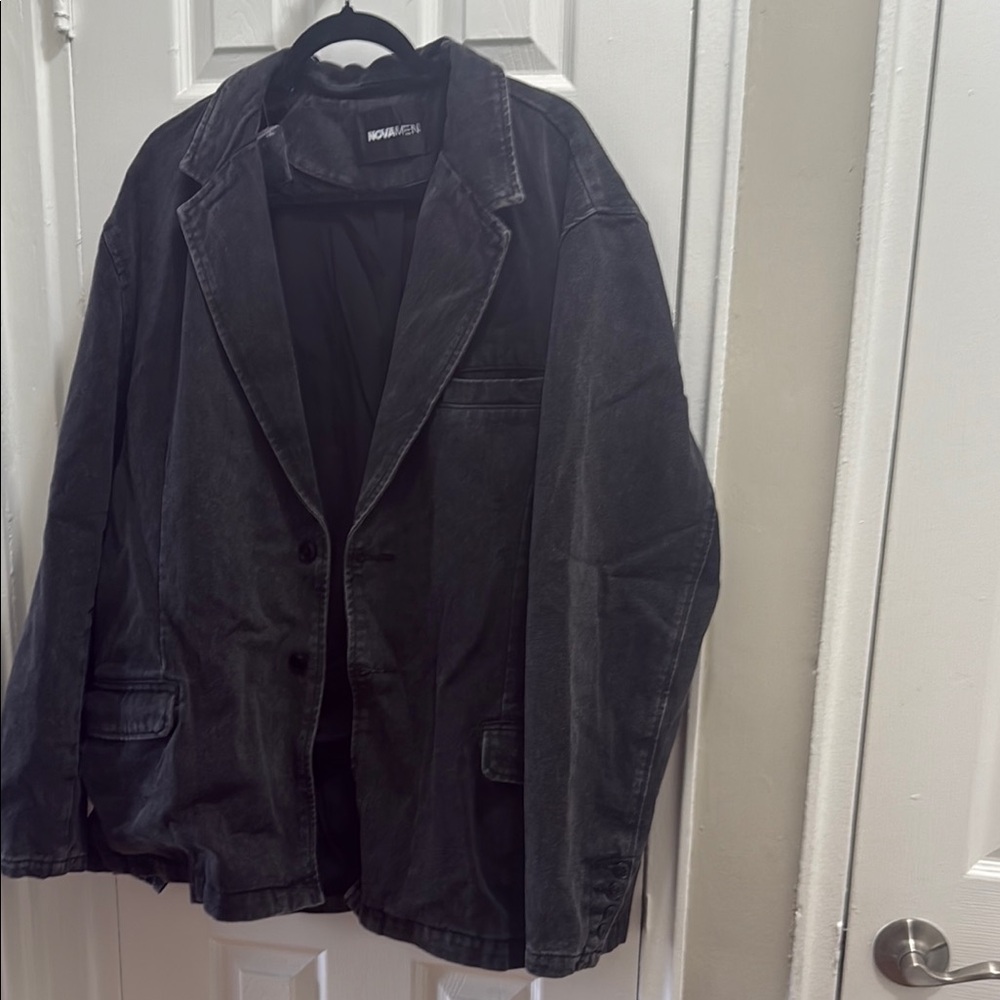 Fashion Nova Black Denim Jacket